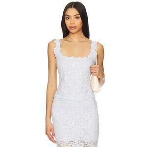 Generation Love Bronwyn Sequin Lace Top in Opal M